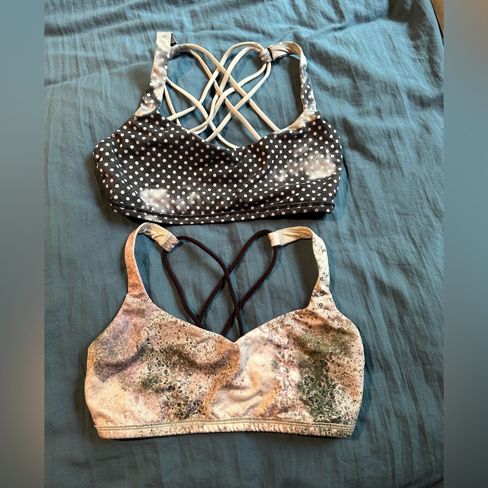 Lot of  Lululemon sports bras size 6